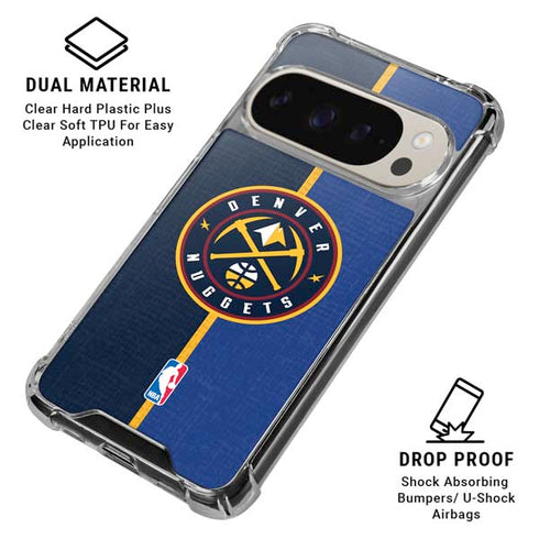 NBA Denver Nuggets Canvas Pixel 9/9 Pro Clear Case